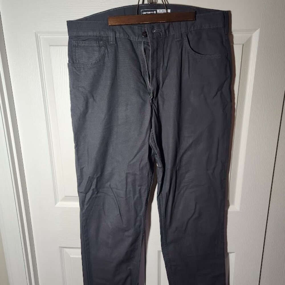 Carhartt Mens Rugged Flex Relaxed Fit Canvas 5 Pocket jeans 36X34